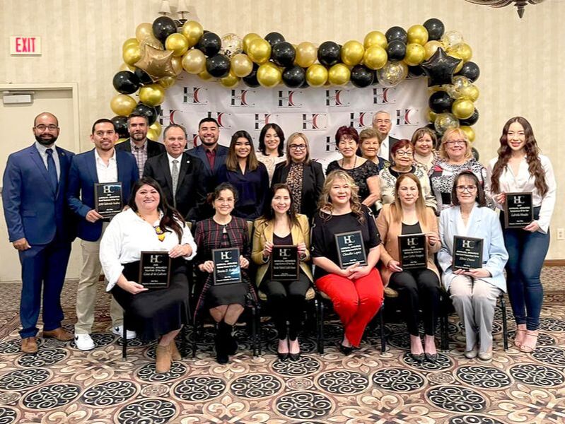 Group photo with award presentation